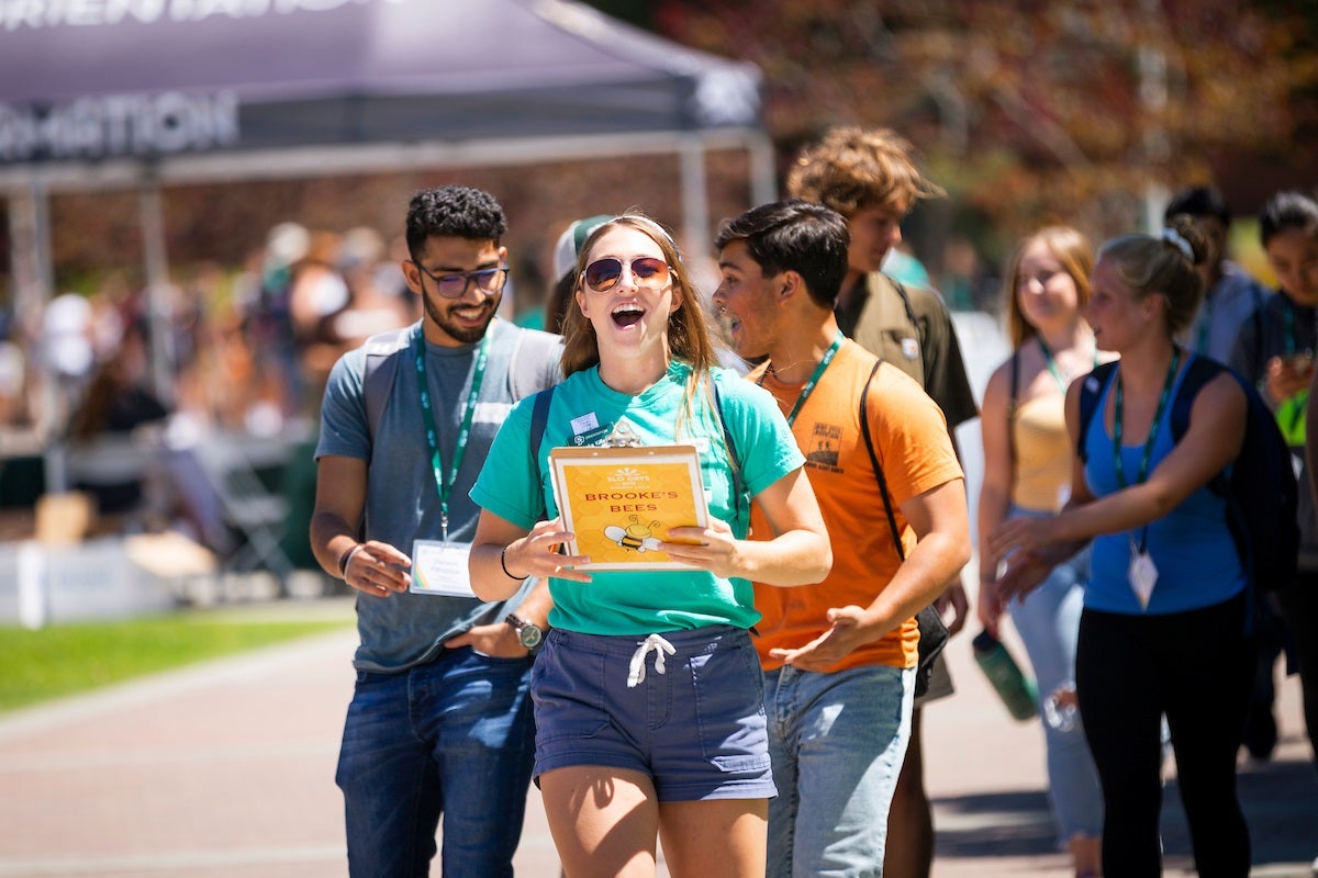 Students at UU during SLO Days