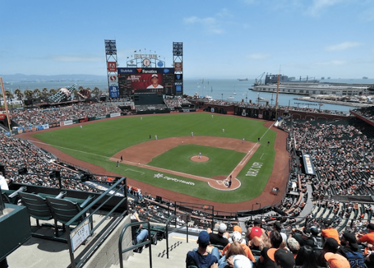 Daytime photo of San Francisco's Oracle Park/Photo credit: J.C. Shamrock 