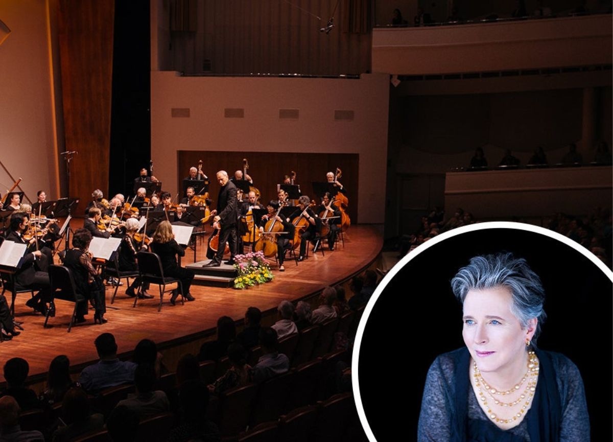 SLO Symphony with image of Janina Fialkowska.