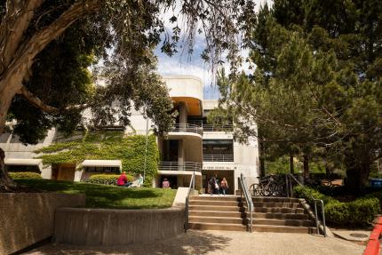 Photo of students on campus