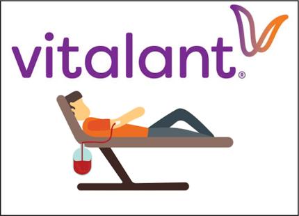Graphic of a person giving blood