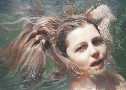 Woman in water