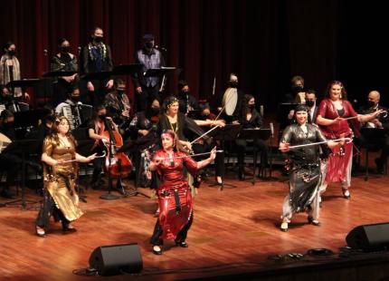 Ensemble performers in concert