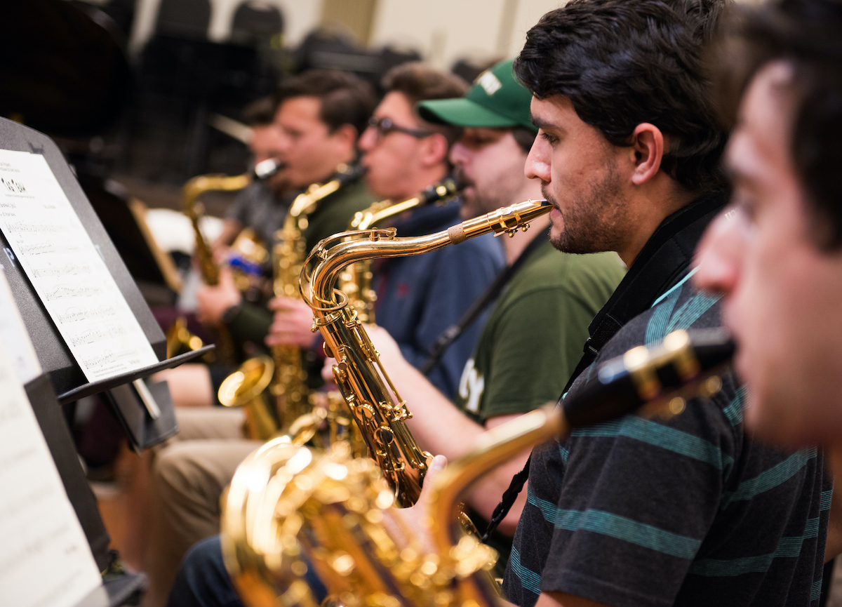 Photo of Cal Poly Jazz Saxophone Section