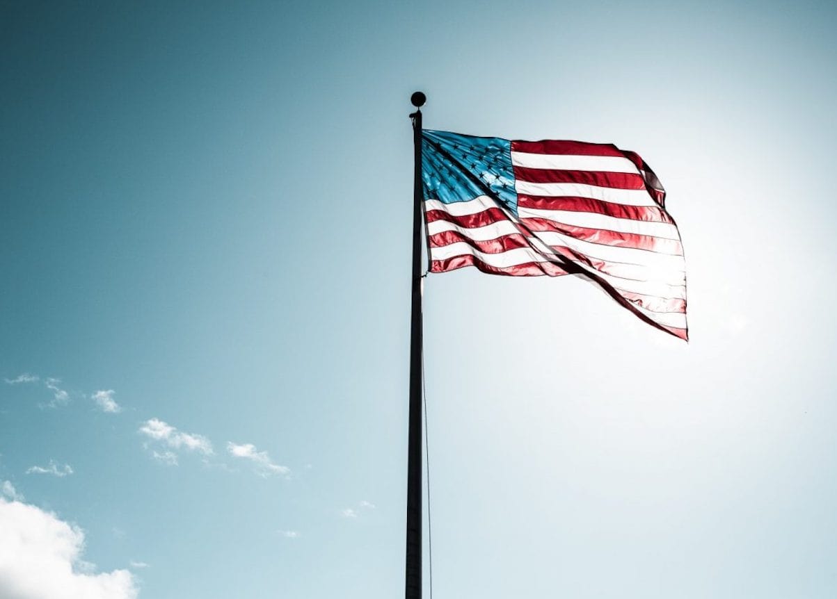 American Flag Flies for Veterans