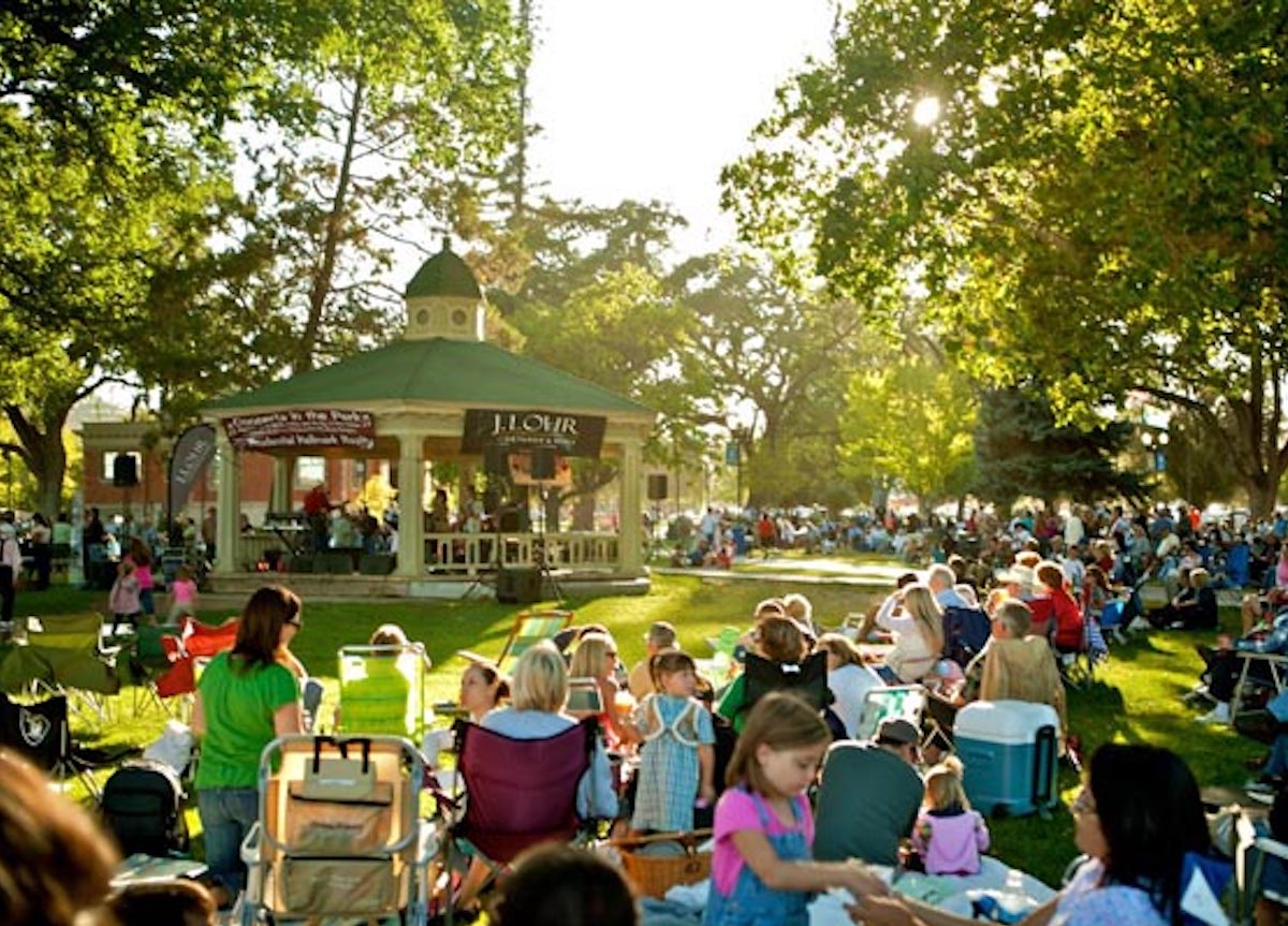 Photo of park concert