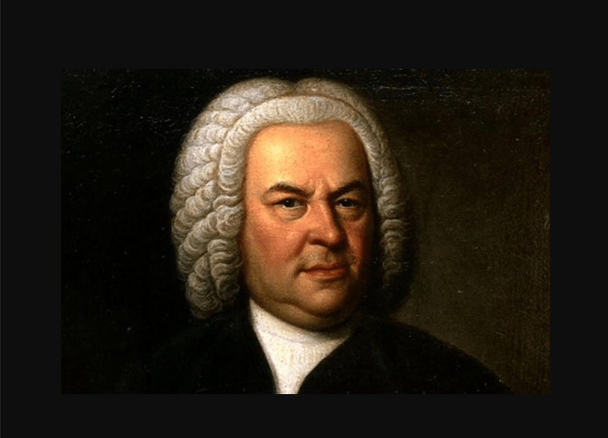 Oil painting of J.S. Bach