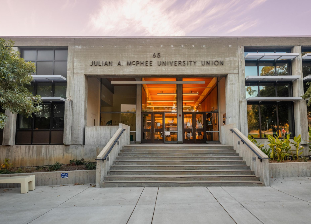 Exterior of the Julian A McPhee University Union Building