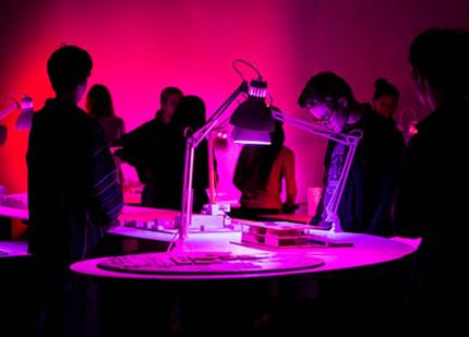 Student explore a variety of lighting displays